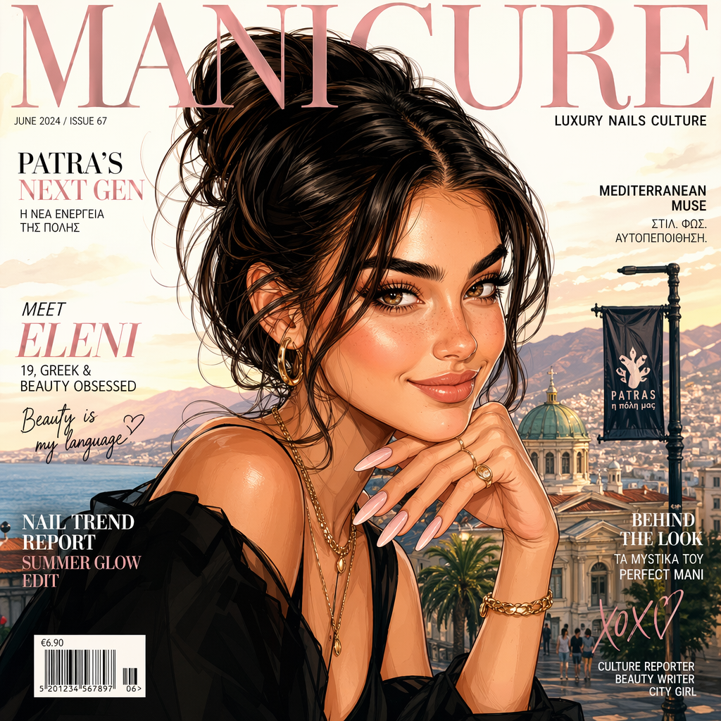 Christina Veli caricature