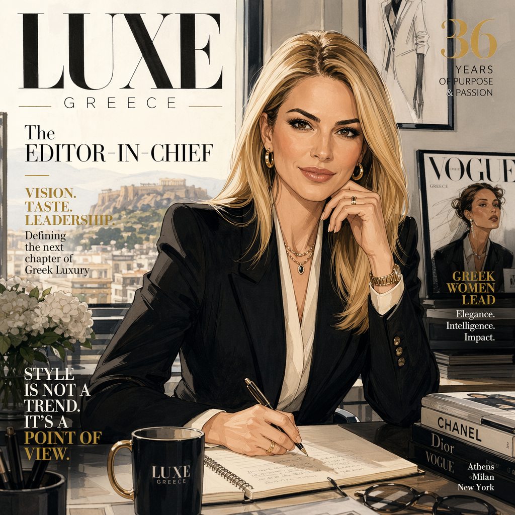 Eleni Vrettou caricature