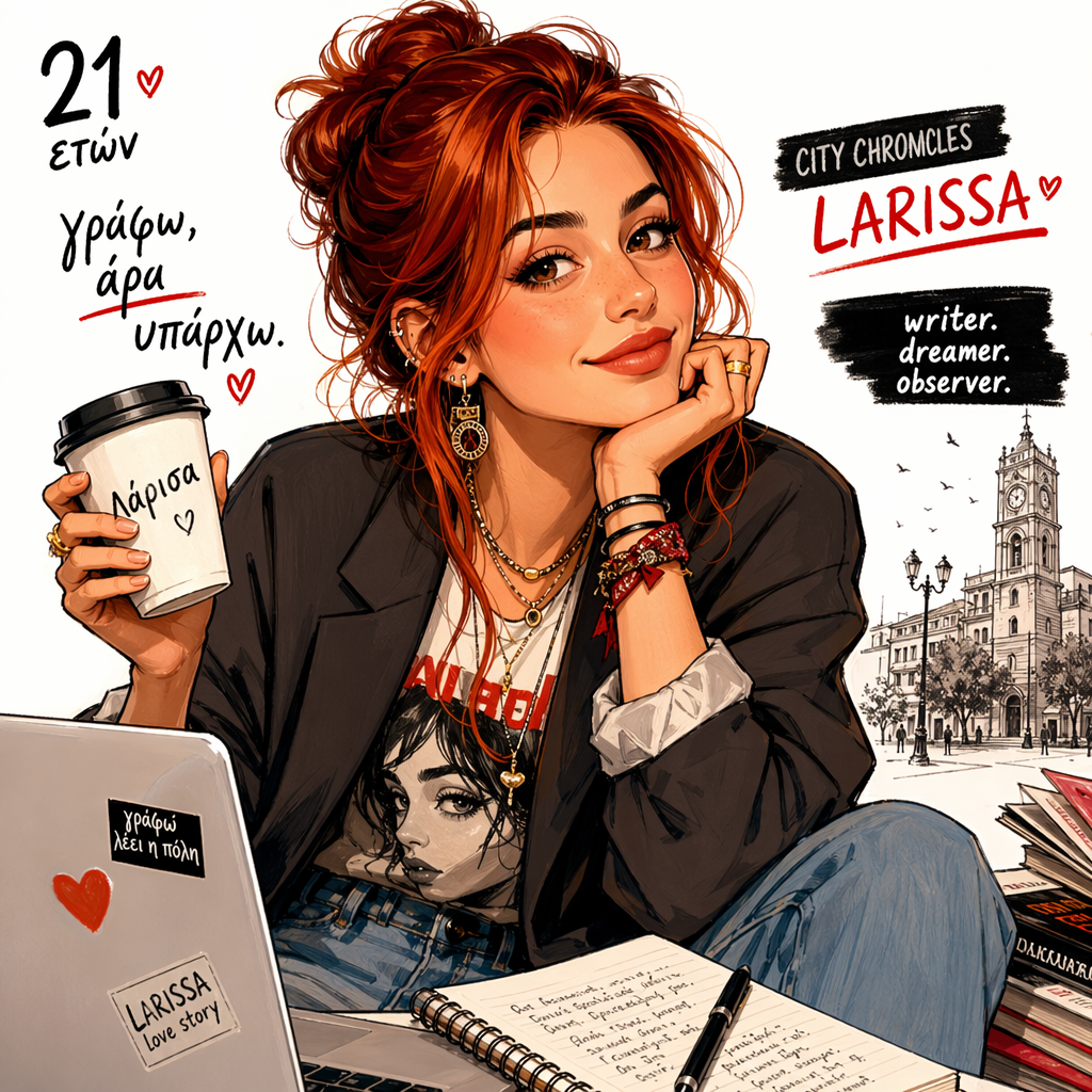 Katerina Zisi caricature