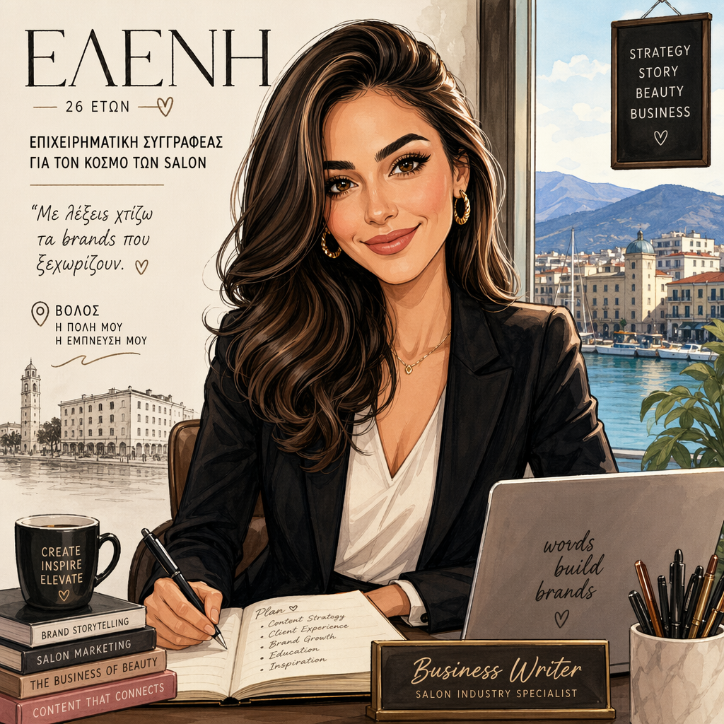 Maria Theodorou caricature