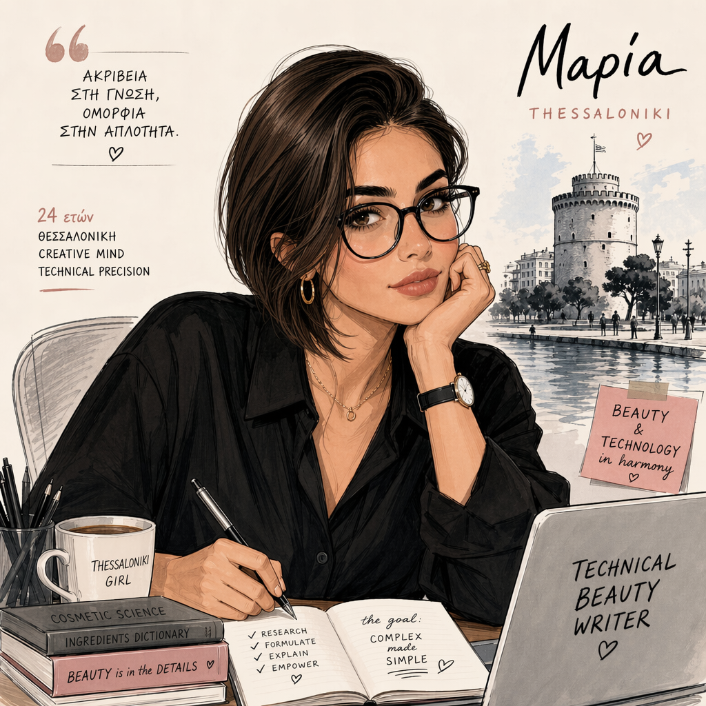 Melina Savva caricature