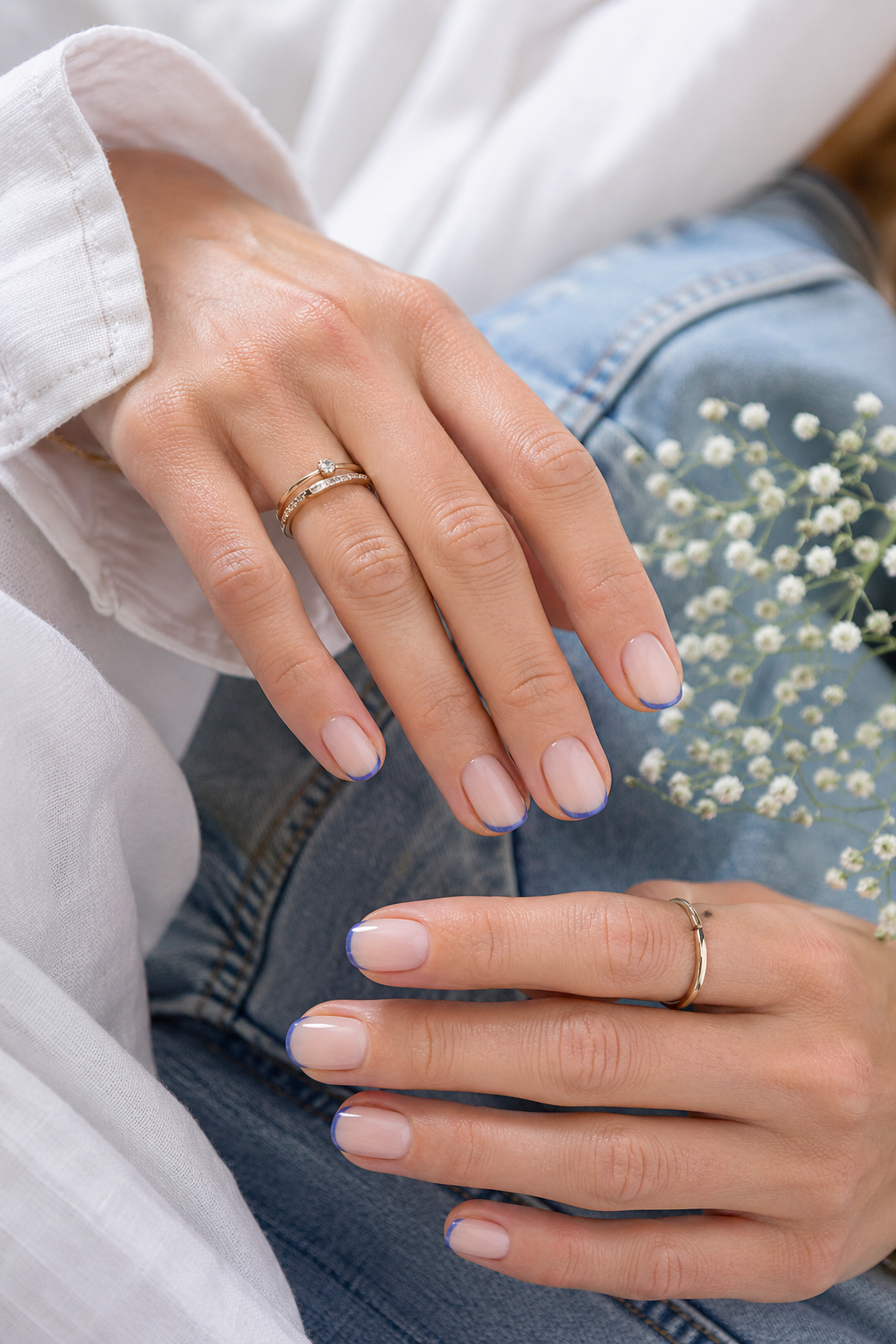Blue Denim Nails: The Unexpected Spring 2025 Manicure Colour image 3