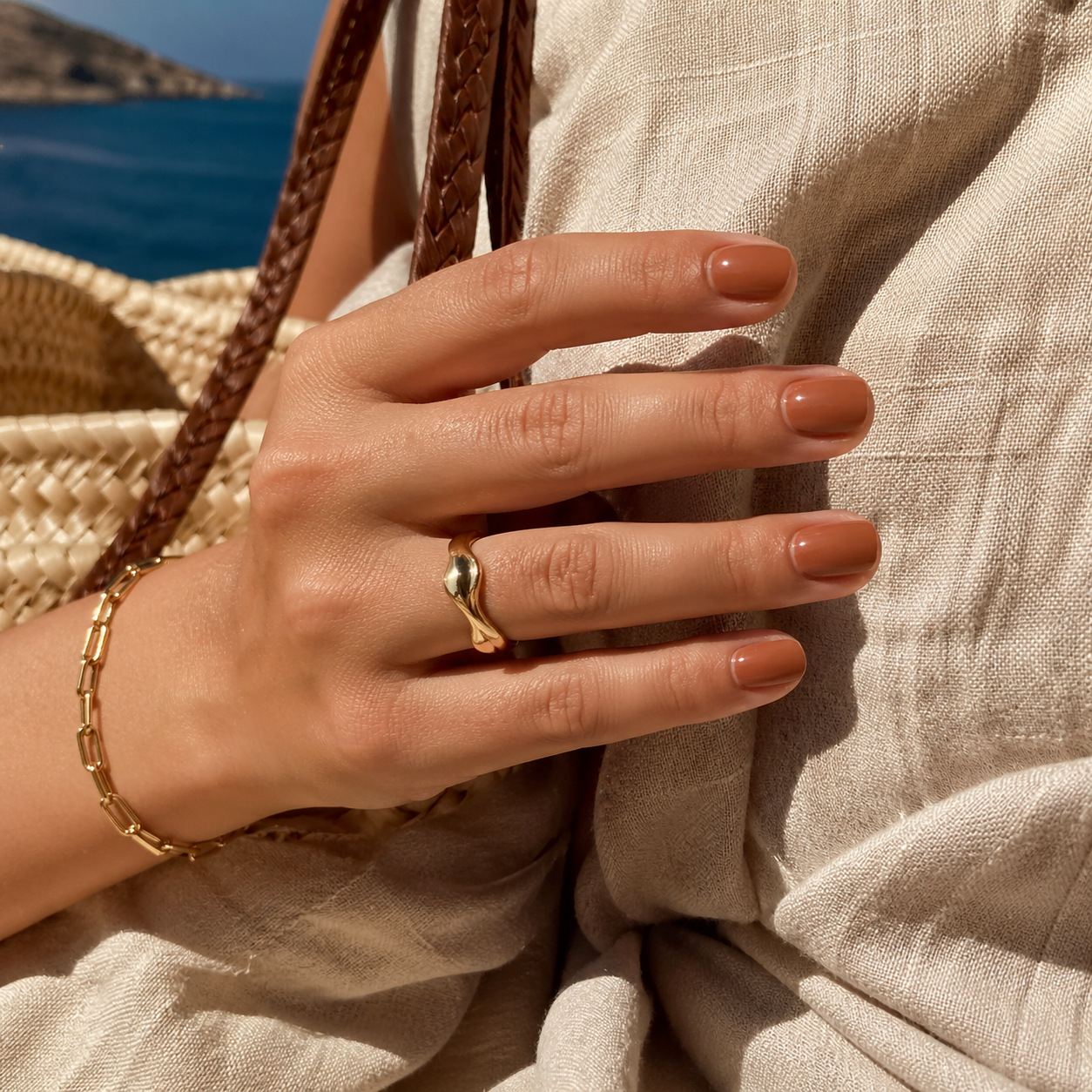 The Greek Island Manicure Palette for June 2025: Orange, Caramel, Pistachio and Milky White image 3