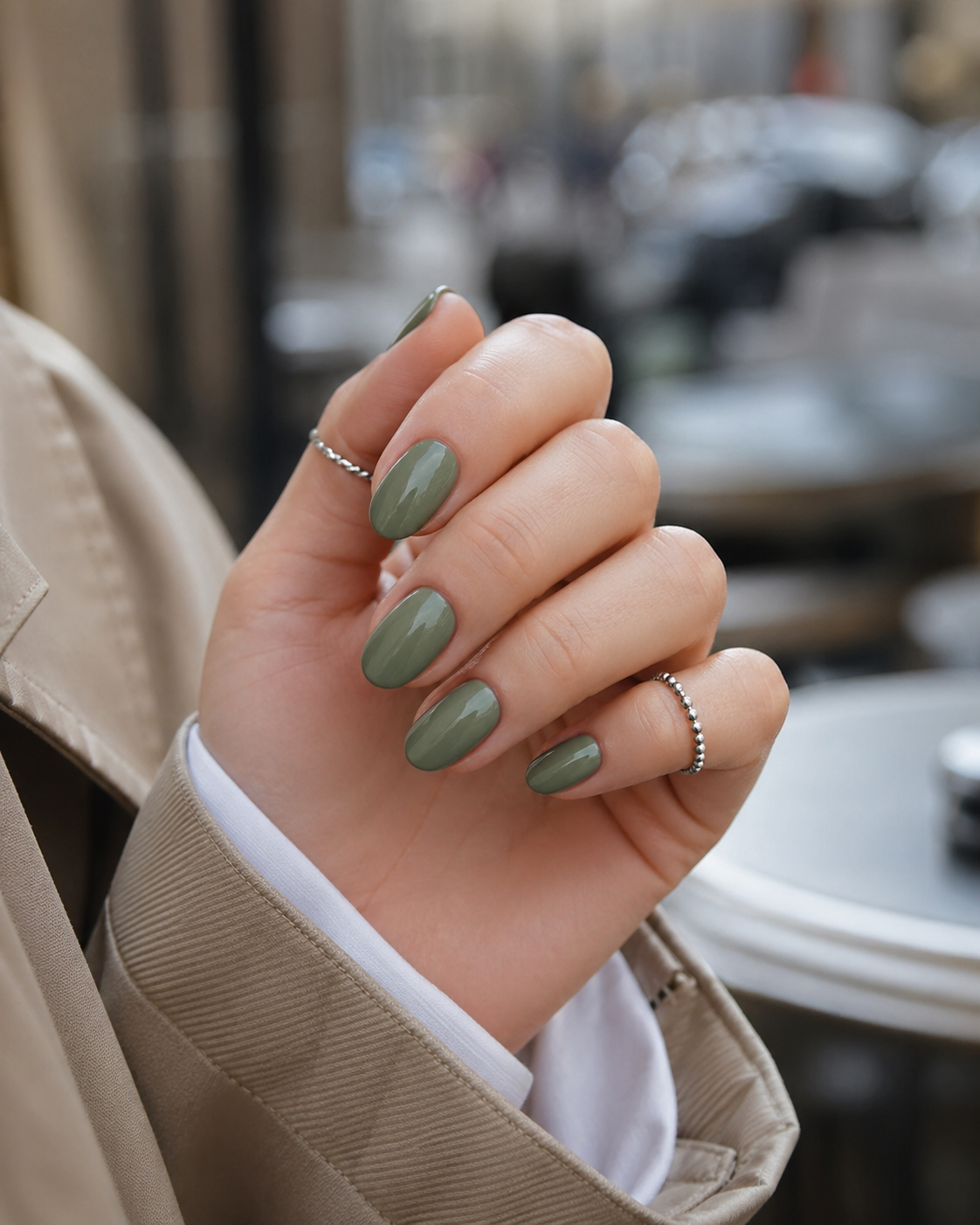 Europe’s Biggest March Nail Trends: Sage, Glass and Micro French image 1
