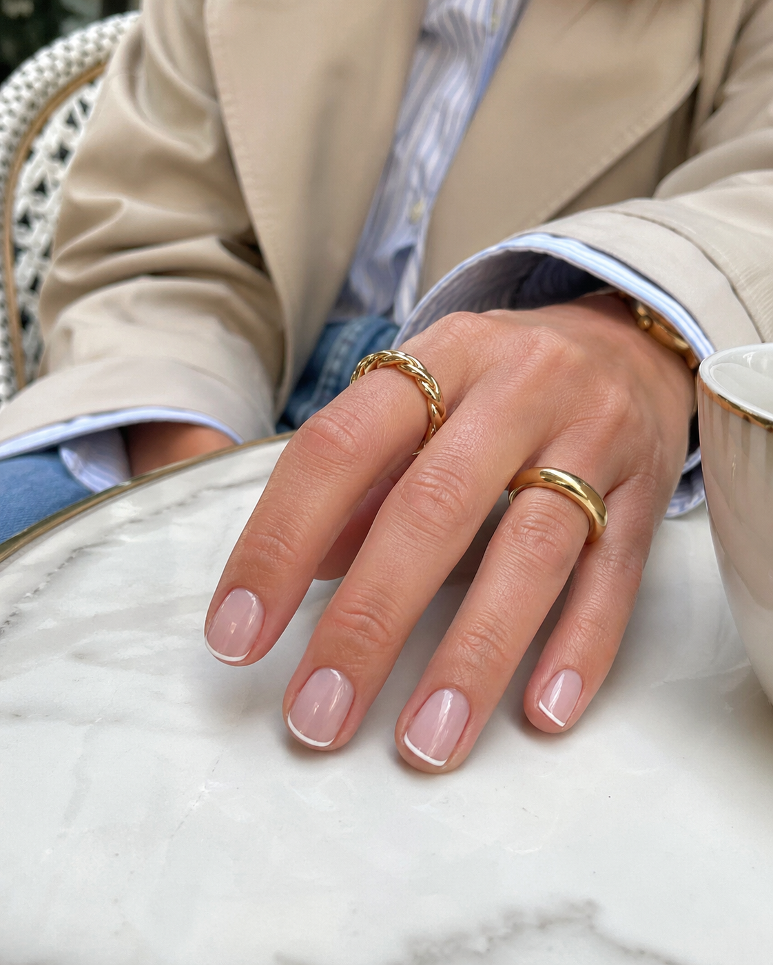 Europe’s Biggest March Nail Trends: Sage, Glass and Micro French image 3