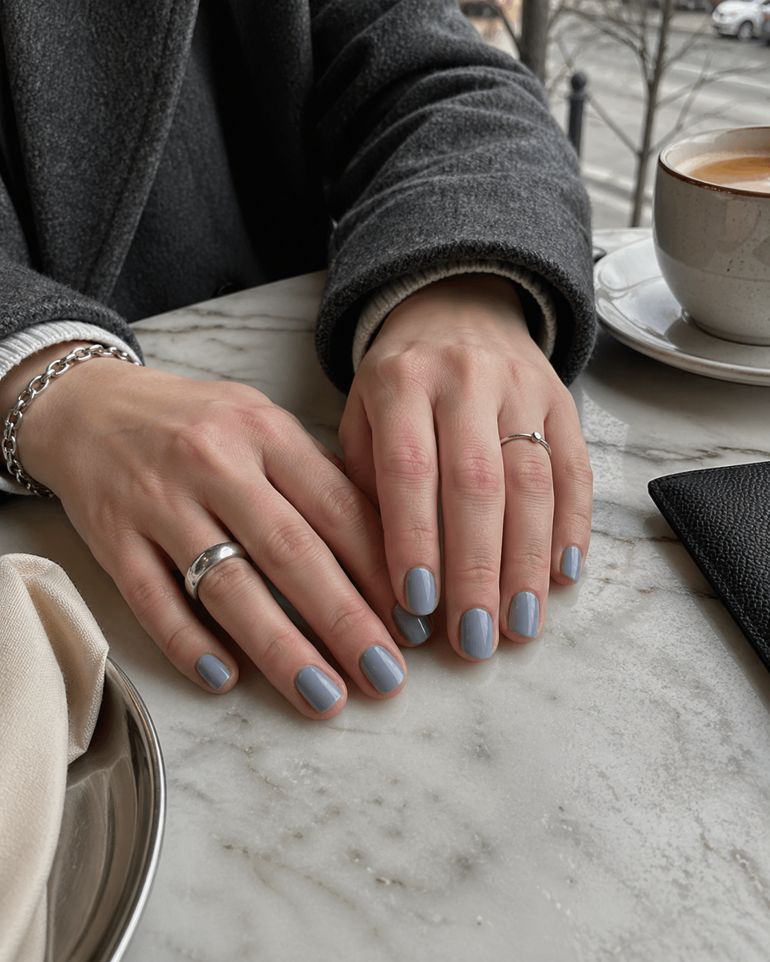 Foggy Blue Nails for Transitional Weather image 3