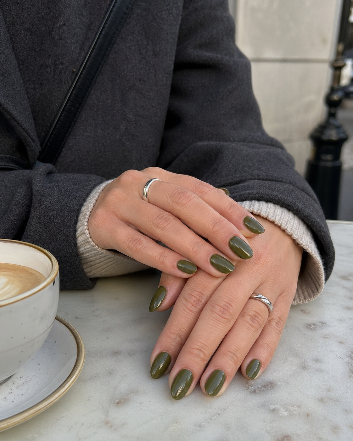 Olive Green Nails Still Rule Early Spring image 2