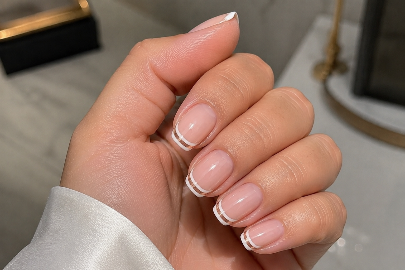 Double French Manicure: A Timeless Classic with a Modern Twist