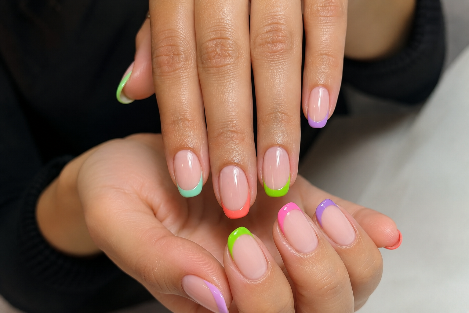 Colored French Manicure: The Classic French That Finally Decided to Have Some Fun