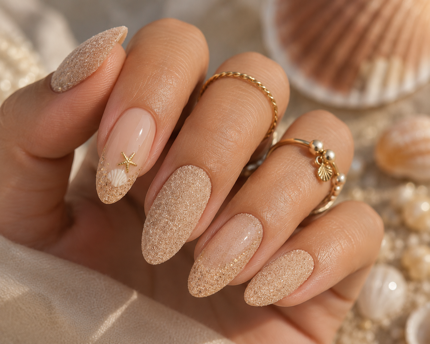 Sand Texture Nails: A Tiny Piece of the Beach on Your Fingertips