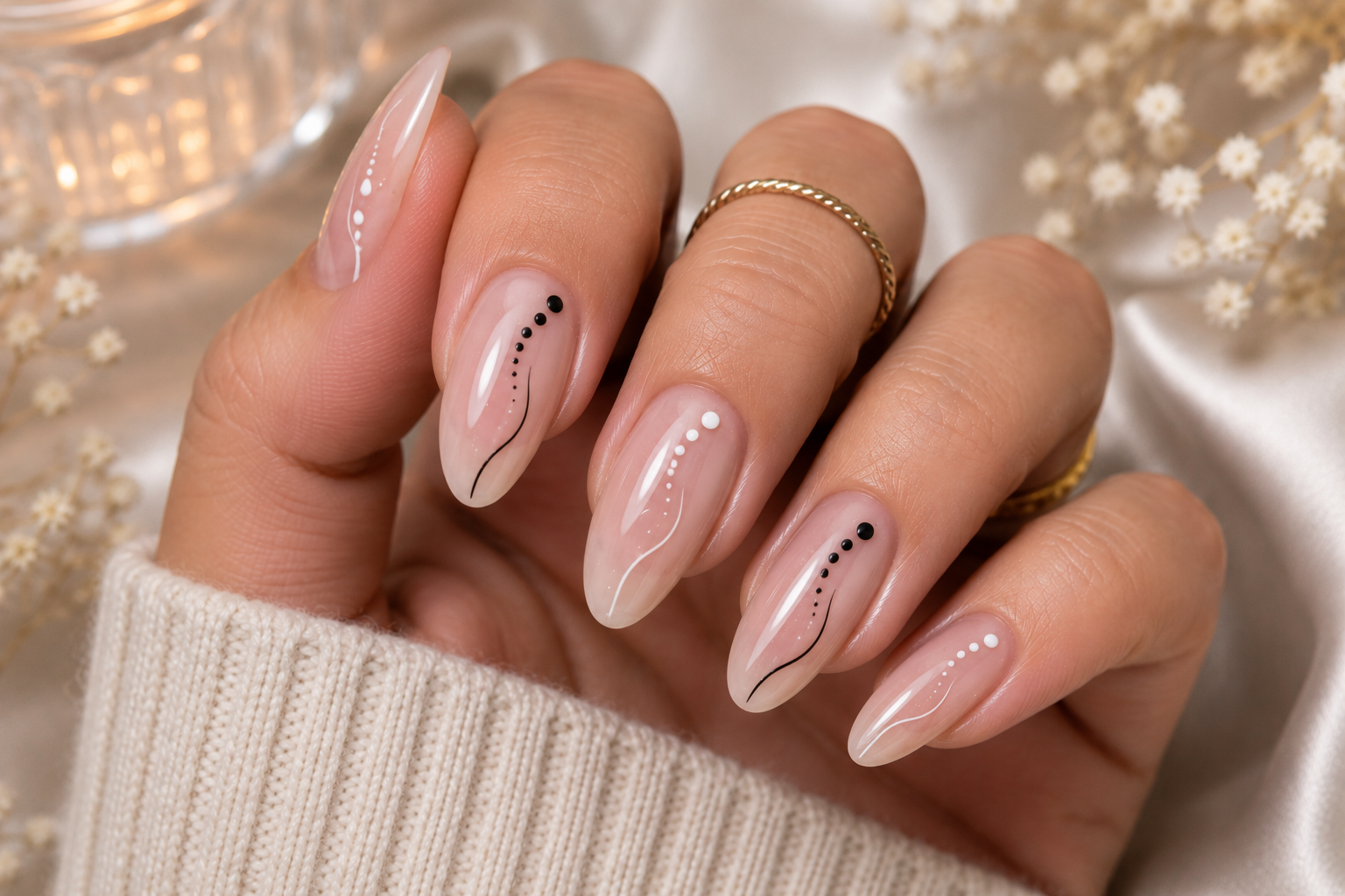 Dot-to-Line Nails: Where Tiny Dots Become Elegant Movement