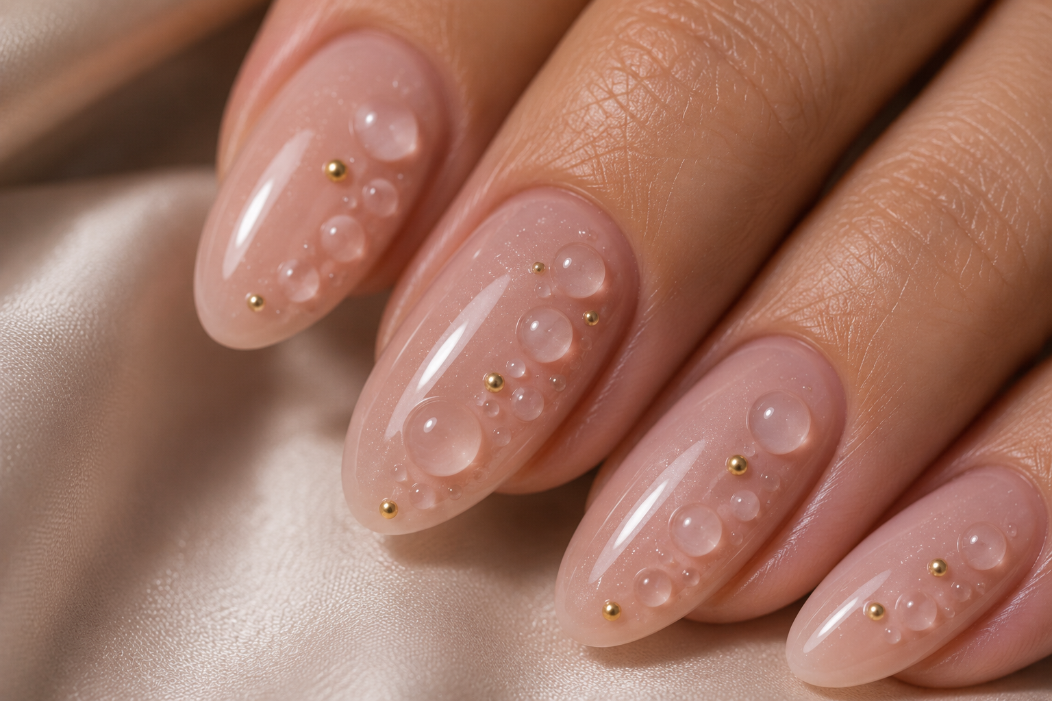 3D Gel Dot Nails: Tiny Raised Details with a Luxury Feeling